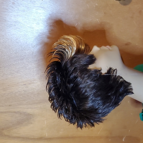 Short Brown / Blonde Spiky Wig - Picture 6 of 6